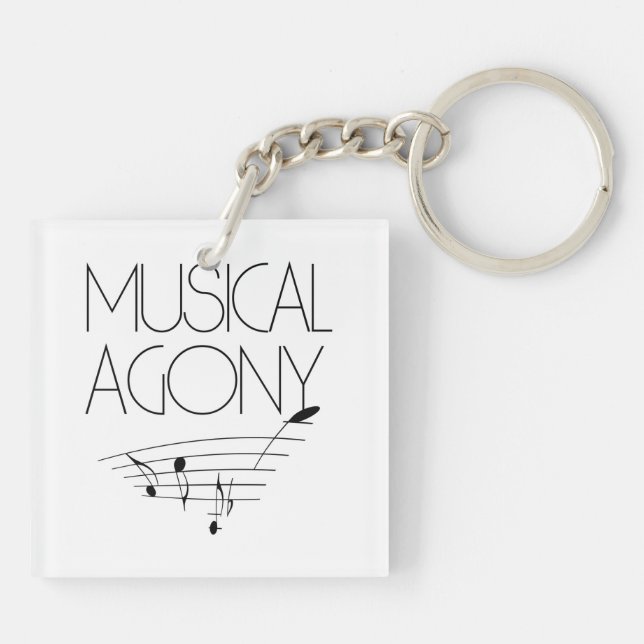 Musical agony keychain (Back)