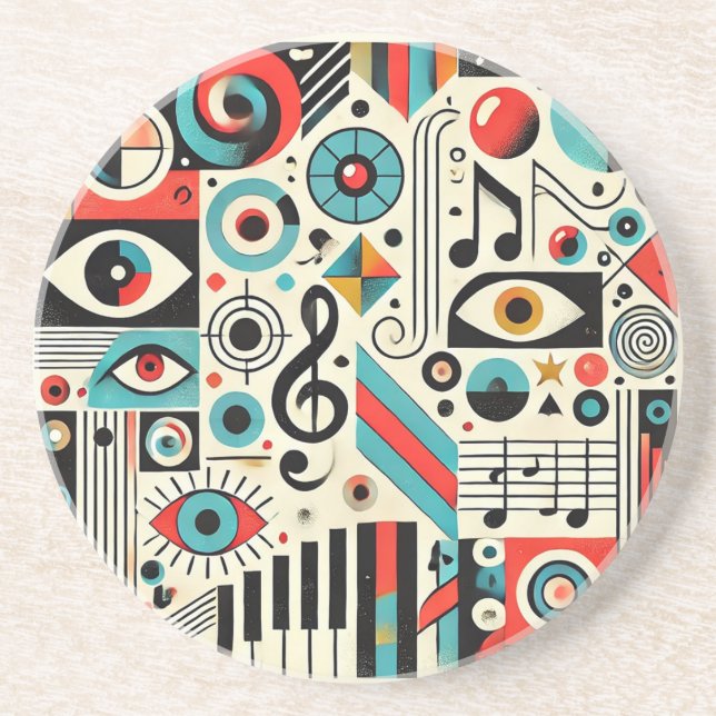 Musical and Artistic Elements Coaster (Front)