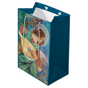 Musical angel playing guitar medium gift bag