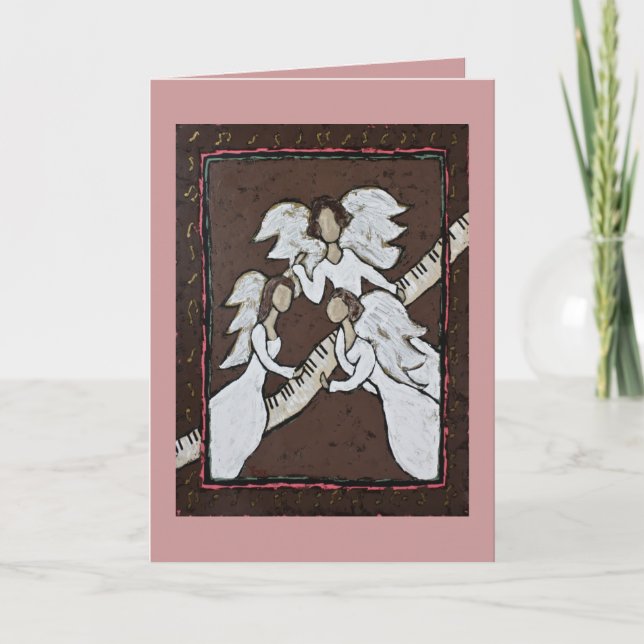 musical angel trio card (Front)