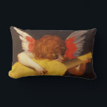Musical Angel Vintage Lumbar Pillow<br><div class="desc">The Musical Angel is a fragment of a lost altarpiece which probably depicted the Madonna and Child with Saints. Painted by Italian Artist,  Rosso Fiorentino,  who was one of the principle exponents of early sixteenth century painting in Florence,  Italy.</div>