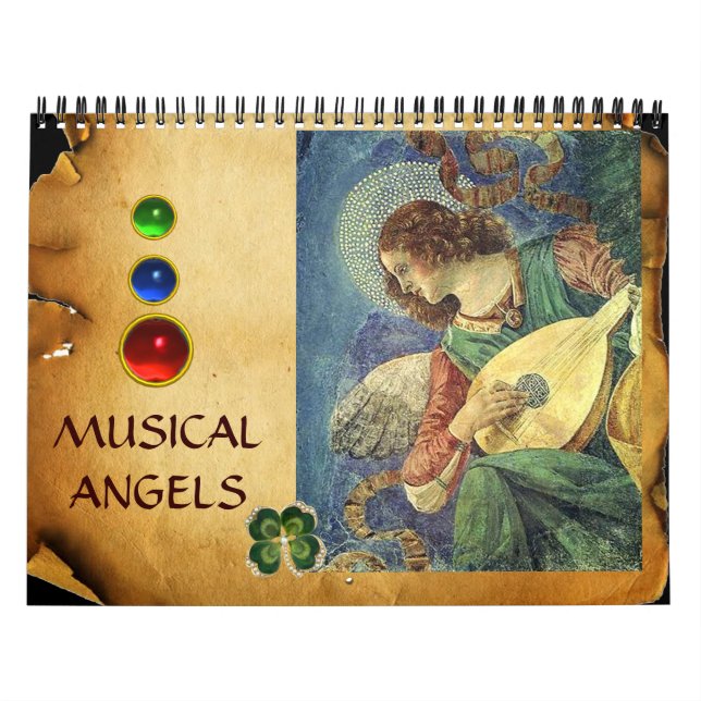 MUSICAL ANGELS  FINE ART COLLECTION  CALENDAR (Cover)