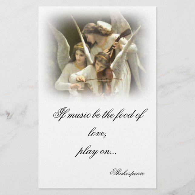 Musical Angels Stationery (Front)