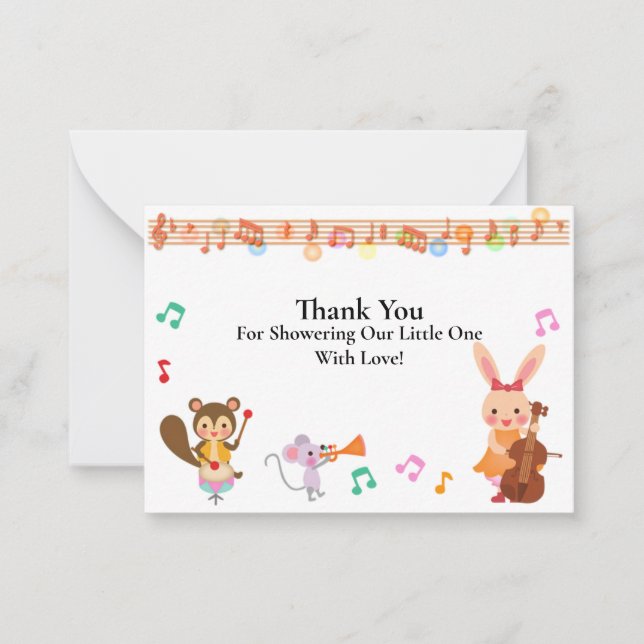 Musical Animal Merci Cartes (Devant)