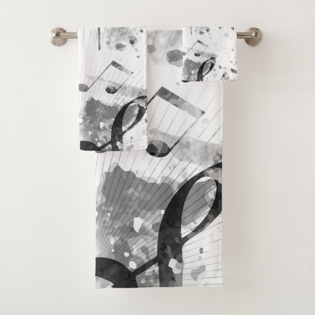 Musical Atmosphere 1 Bath Towel Set (Insitu)
