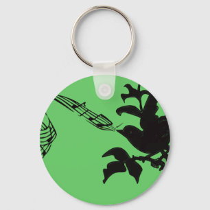 Musical Bird Change Colours Keychain