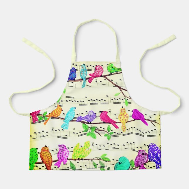Musical Birds Apron (Front)