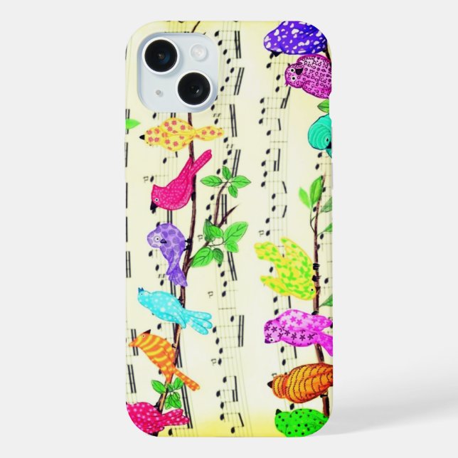 Musical Birds iPhone Case (Back)
