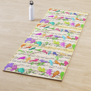 Musical Birds Yoga Mat