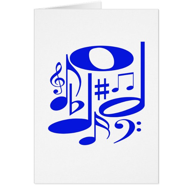 Musical Blue Card (Front)