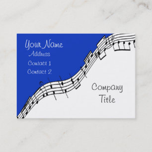Musical Business Card Blue