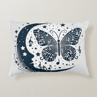Musical Butterfly with Moon – Unique Accent Pillow
