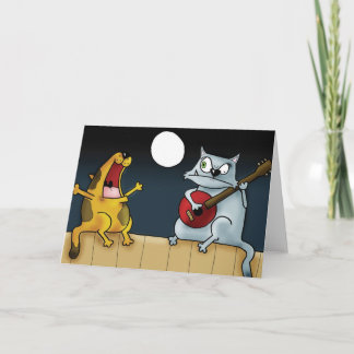 Musical Cat Band Card