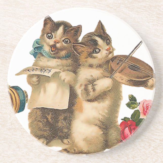 Musical Cats Coaster (Front)