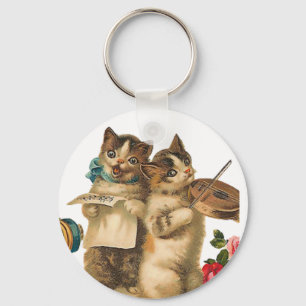 Musical Cats Keychain