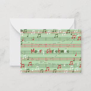 Musical Christmas gift tag  Card