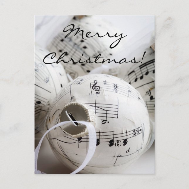 Musical Christmas postcard (Front)