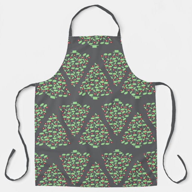Musical Christmas Tree  Apron (Front)