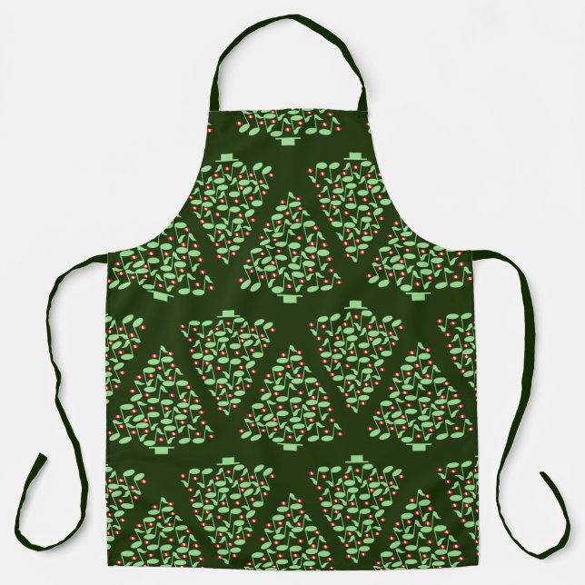 Musical Christmas Tree  Apron (Front)