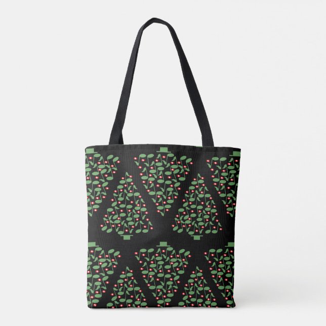 Musical Christmas Tree  Tote Bag (Back)