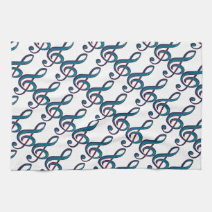 Musical Clave Note Kitchen Towel