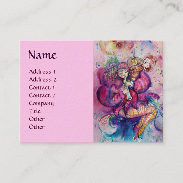 MUSICAL CLOWN BUSINESS CARD (Front)