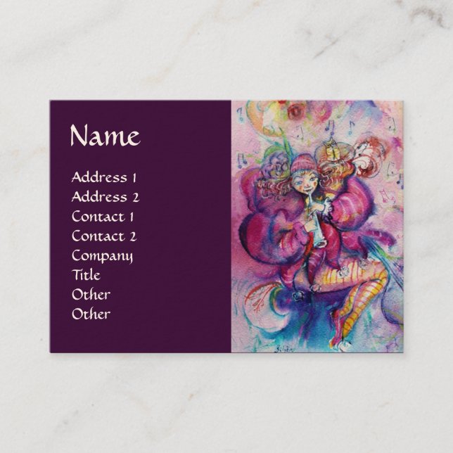 MUSICAL CLOWN BUSINESS CARD (Front)