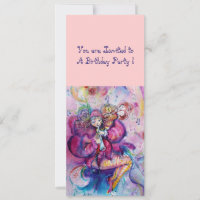 MUSICAL CLOWN ,pink blue