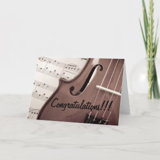 Musical Congratulations Card