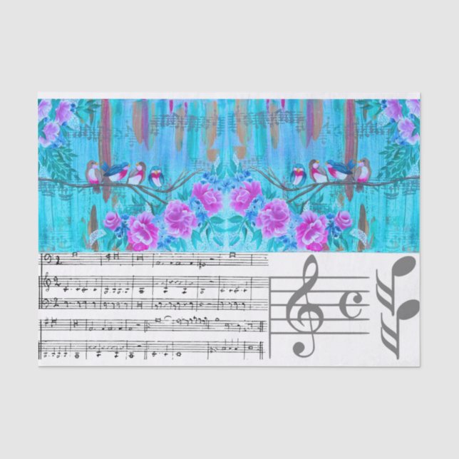 Musical Coordinating Tissue Paper for DIY (Front)