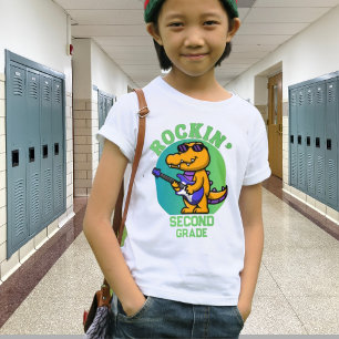 Musical Crocodile Back To School  Customized Grade T-Shirt