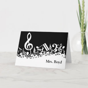 Musical Customizable Note Cards