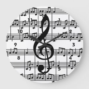 Musical Design Wall Clock