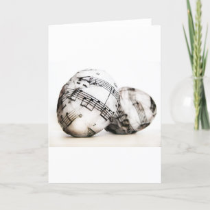 Musical Easter eggs Holiday Card