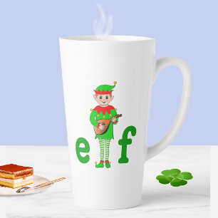 Musical Elf  Latte Mug