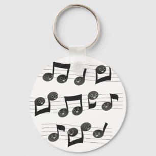 Musical Faces Keychain