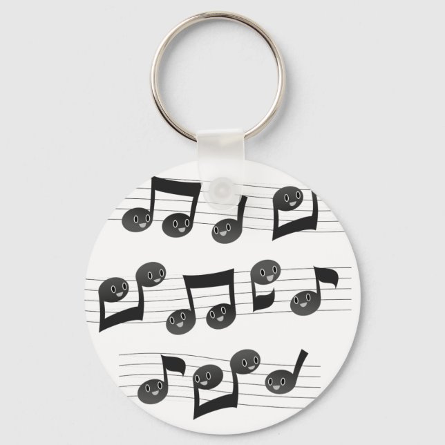 Musical Faces Keychain (Front)