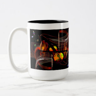 Musical fantasy Two-Tone coffee mug