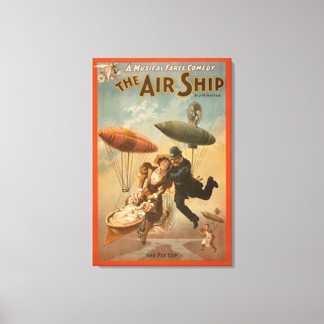 Musical Farce Comedy, The Air Ship Theatre 2 Canvas Print (Front)