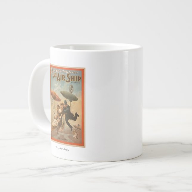Musical Farce Comedy, The Air Ship Theatre 2 Large Coffee Mug (Front Left)