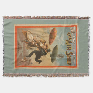 Musical Farce Comedy, The Air Ship Theatre 2 Throw Blanket