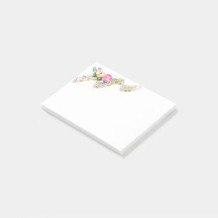 Musical Flowers Post-it Notes