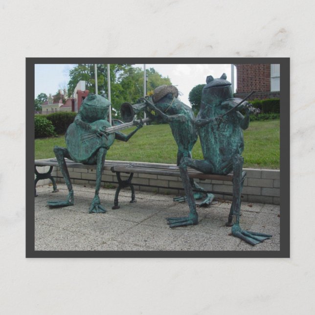 Musical Frogs Postcard (Front)