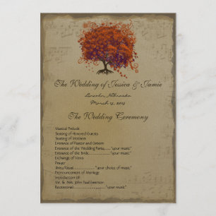 Musical Gold Dark Coral Heart Tree Programme de ma