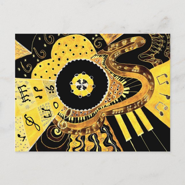 Musical Gold. Postcard (Front)