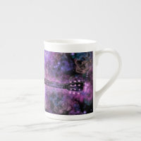 Musical Guitar Bone China Mug