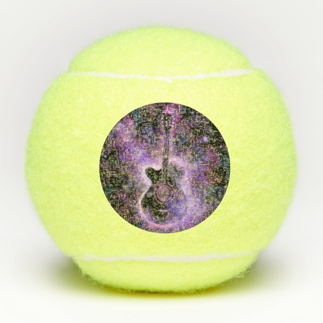 Musical Guitar Tennis Balls (Front)