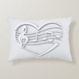 "Musical heart" Decorative Pillow