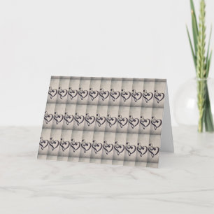 MUSICAL HEARTS SAY BE MINE-VALENTINE HOLIDAY CARD