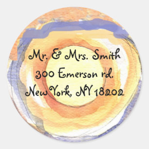 Musical Hemsa Bar Bat Mitzvah Sticker Seal